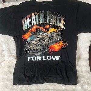 Men's Black 'Death Race For Love' Graphic Tee